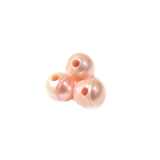 8mm; Potato,Pink Fresh Water Pearl, Large Hole 2mm - 1 Strand