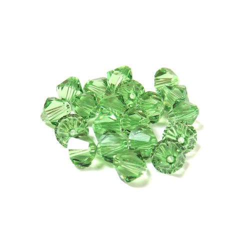 Swarovski Crystal, Bicone, 8mm - Peridot; 20 pcs