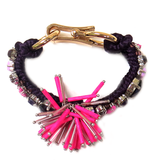 Explotion Bracelet Fuschia & Violet, 7 inches - 1 piece