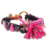 Explotion Bracelet Fuschia & Violet, 7 inches - 1 piece