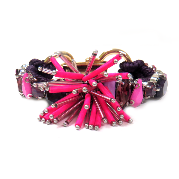 Explotion Bracelet Fuschia & Violet, 7 inches - 1 piece