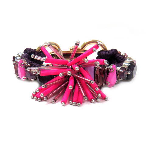 Explotion Bracelet Fuschia & Violet, 7 inches - 1 piece