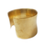 Bracelet Cuff Raw, Brass-Concave 2 in wide