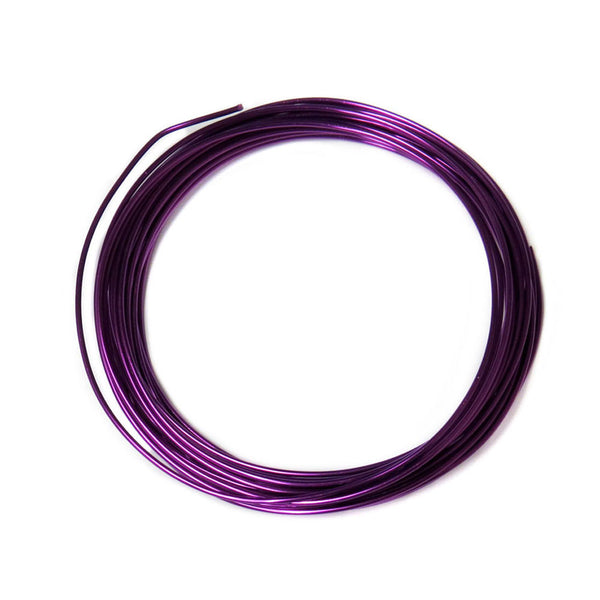 Aluminum Wire, Magenta, 1.5mm, 4 yard roll; 1 roll