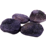 Dark Purple Druzy Bead, 36x41mm - 1 piece