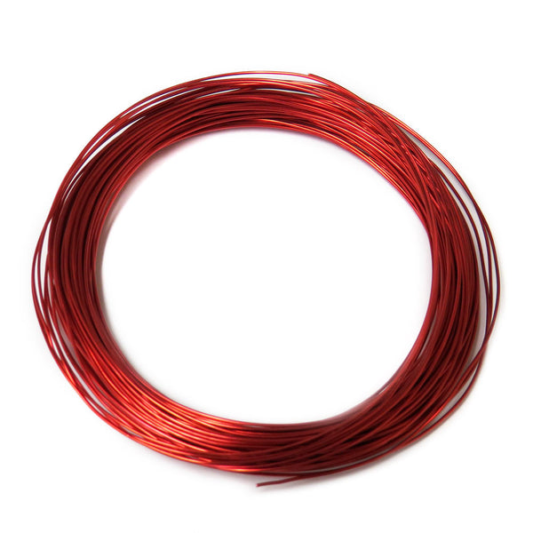 Aluminum Wire, Red, 1mm, 4 yards roll; 1 roll