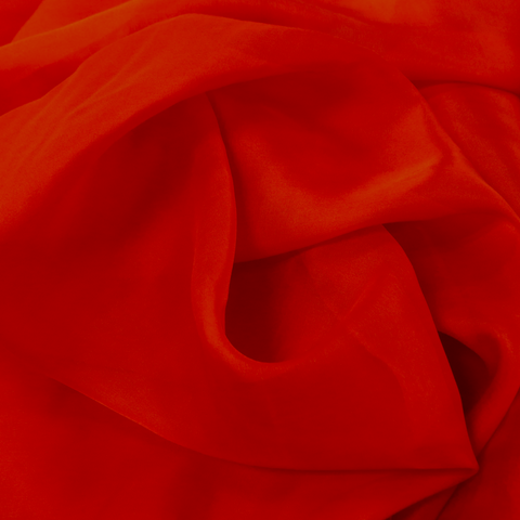 Red Silk Chiffon, 54"- 1 yard