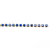 Royal Blue Opaque, Rhinestone Cup Chain-ss12; 1foot