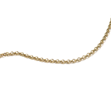 Brass Rolo Chain, Gold, 4.8mm; 1 foot