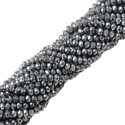 Rondelles-Comet Argent; 6mm