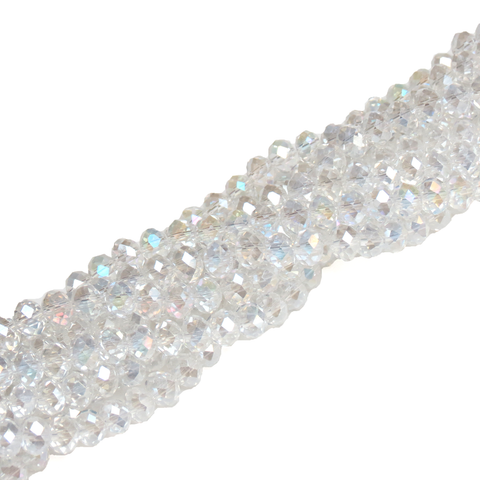 Rondelle- Crystal AB