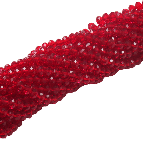 Rondelle- Ruby; 8mm