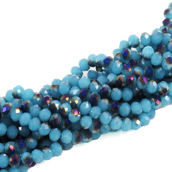 Rondelle-Two Toned Turquoise