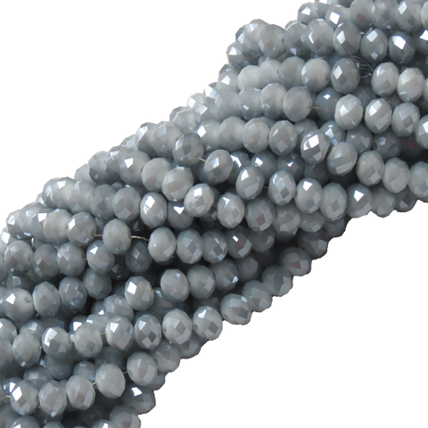 Rondelle-Two Toned Gray