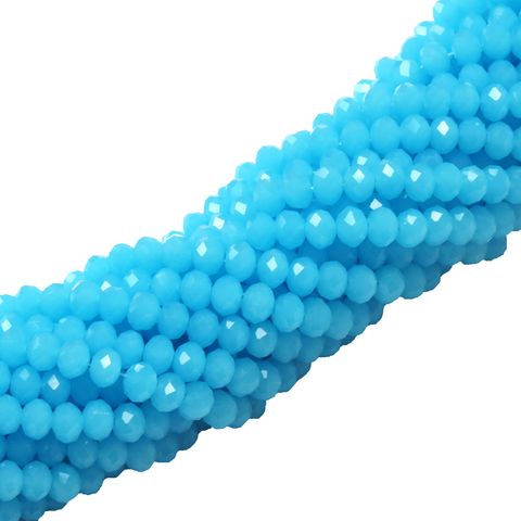 Rondelles- Blue Opaque