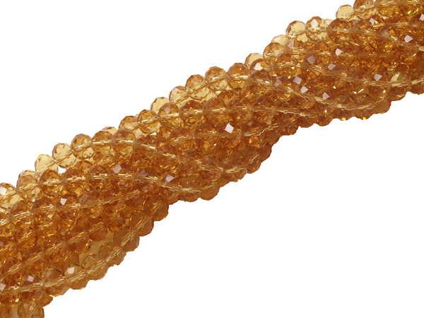 Rondelle-Light Colorado Topaz; 10mm