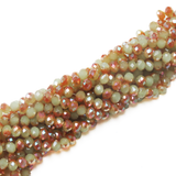 Rondelle-Two Toned Sand Opaque; 8mm