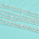 Rosary Chain, Silver/Crystal Ab-8mm; 1foot