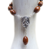 14mm Jumbo Wood Bead Italian Rosary, 31'' Long; 1 piece