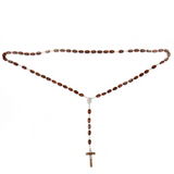 14mm Jumbo Wood Bead Italian Rosary, 31'' Long; 1 piece