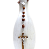 14mm Jumbo Wood Bead Italian Rosary, 31'' Long; 1 piece