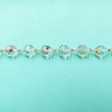 10mm Crystal AB Rosary Chain- 1 foot