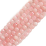 Faceted Rose Quartz, 8mm; 7" inch Strand