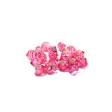 Swarovski Crystal, Bicone, 4mm - Rose AB; 20 pcs