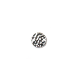 TierraCast - Rhodium Hammered Round Link; 11 x 11mm - 1 Piece