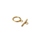 Round Smooth Toggle, Gold Filled, 10mm; 1 piece