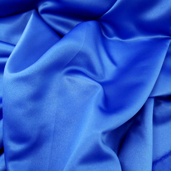 Royal Blue Polyester Peau de Soie, 54" Wide- 1 Yard