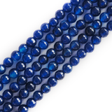 Blue Faceted Agate, 8mm - 1 Strand