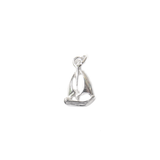 Sailboat Charm, Sterling Silver, 12x7mm - 1 piece