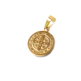Saint Benedict Pendant, Stainless Steel, 16mm - 1 piece