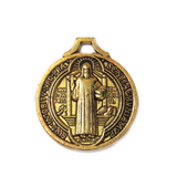 Saint Benedict Charm, Gold, 22x31mm; 1 piece