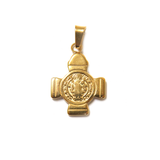 Saint Benedict Cross Pendant, Stainless Steel, 24x14mm - 1 piece