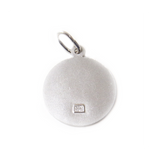 Virgin Mary Charm, Italian Sterling Silver, 14mm - 1 piece