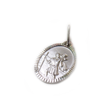Saint Christopher Charm, Italian Sterling Silver, 17x13mm - 1 piece