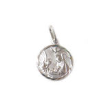 Saint Gabriel Charm, Italian Sterling Silver, 19mm - 1 piece