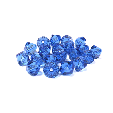 Swarovski Crystal, Bicone, 8mm - Sapphire; 20 pcs
