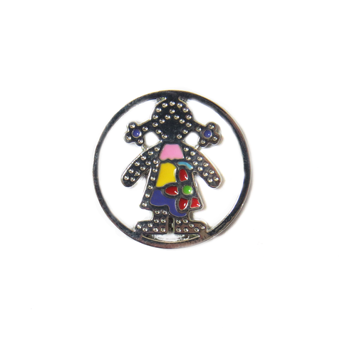 Girl Screen, Stainless Steel - Antique SIlver