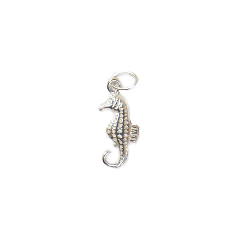 Sea Horse Charm, Sterling Silver, 15x7mm - 1 piece