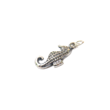 Sea Horse Charm, Sterling Silver, 16x7mm - 1 piece