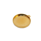 Small Gold, Bezel Cup, 21mm; 1 piece