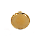Small Gold, Bezel Cup, 21mm; 1 piece