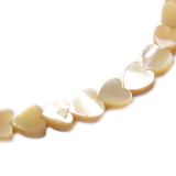 Small Heart Mother of Pearl, 5mm - 1 piece