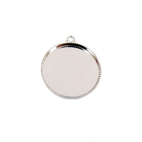 Small Silver, Round Bezel Cup, 21mm; 1 piece