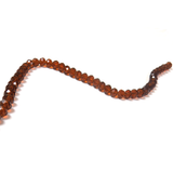 Rondelles - Smoked Topaz ;1 Strand