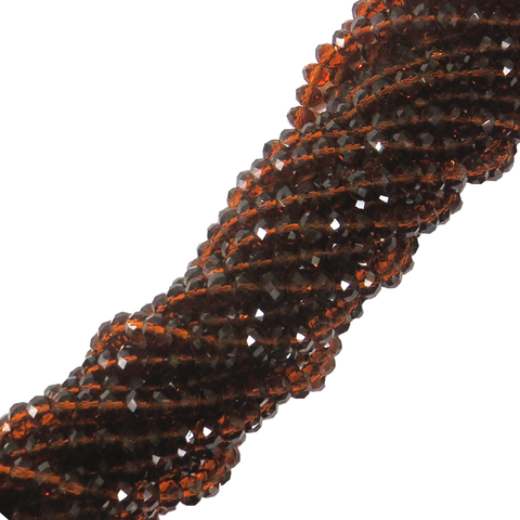 Rondelles - Smoked Topaz ;1 Strand