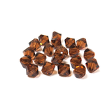 Swarovski Crystal, Bicone, 8mm - Smoked Topaz; 20 pcs
